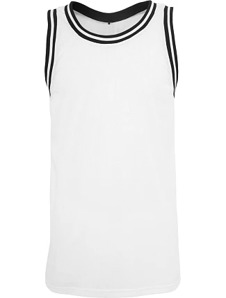Build your Brand BY 009 Síťované tílko 56.0009 white/black Build your Brand BY 009 Síťované tílko 56.0009 white/black
