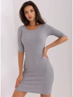 Dámské šaty EM SK HS 20 252.73 Šedá - FPrice Dámské šaty EM SK HS 20 252.73 Šedá - FPrice