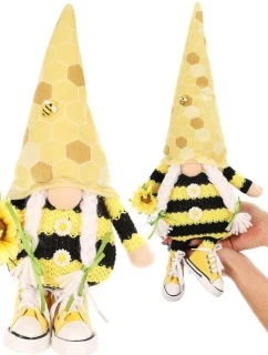 GHOST GNOM BABY 25CM IN TRAMPS SPRING DECORATION dětské