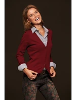 Daiber JN 660 Dámský pletený cardigan s výstřihem do V 02.0660 royal Daiber JN 660 Dámský pletený cardigan s výstřihem do V 02.0660 royal