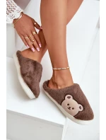 Dámské Plyšové Pantofle S Medvědem Hnědé Fiorinella
