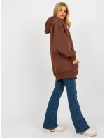 Dámská mikina EM BL 694.20x tmavě hnědá - FPrice Dámská mikina EM BL 694.20x tmavě hnědá - FPrice