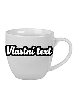Personalizovaný keramický hrníček 400 ml s vlastním textem s obrysem