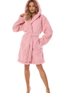 Dámský župan 2403 Carina pink - L&L