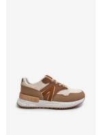 Dámské tenisky z ekologické kůže hnědé Vinelli