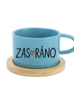 ZAS_RÁNO - modrý hrníček makronka 200 ml