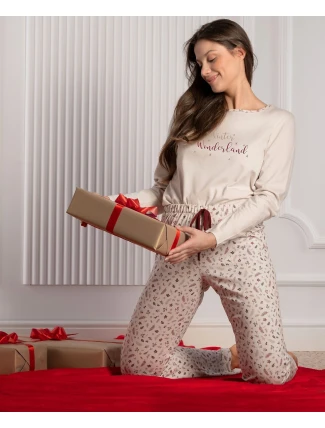 Mademoiselle Sommeil CC0139 Winter Wonderland pyžamo délka/r S-XL