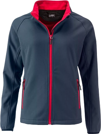 Daiber JN 1129 Dámská 2-vrstvá promo softshellová bunda 02.1129 iron grey/red Daiber JN 1129 Dámská 2-vrstvá promo softshellová bunda 02.1129 iron grey/red