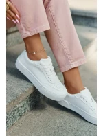 Nízké sneakersy z eko kůže Big Star RR274303 Bílé