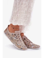 Dámské polobotky z přírodní kůže Artiker – béžové
