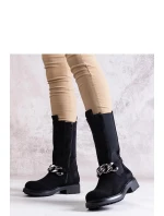 Boty na podpatku model 205040 Solea Boty na podpatku model 205040 Solea