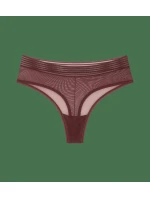 Tempting Sheer Highwaist String 2P - BROWN - TRIUMPH BROWN - TRIUMPH