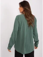 Halenka D73792M11081A khaki barva Halenka D73792M11081A khaki barva