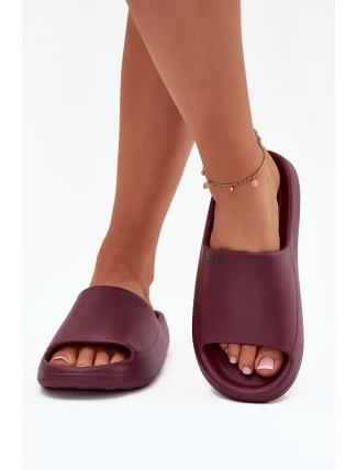 Lehké dámské pantofle Big Star – bordó