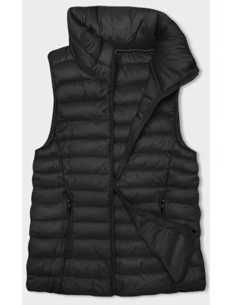 Černá dámská prošívaná vesta se stojáčkem J style (16M9156-392) Černá dámská prošívaná vesta se stojáčkem J style (16M9156-392)