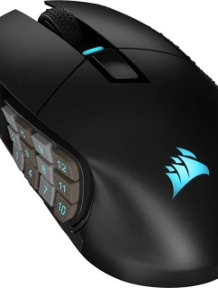 Corsair SCIMITAR ELITE WIRELESS herní myš pravá RF bezdrátová + Bluetooth + USB Type-C optická 26000 DPI