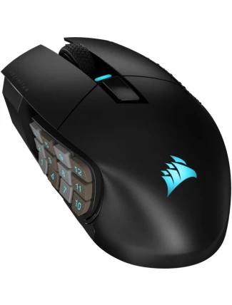 Corsair SCIMITAR ELITE WIRELESS herní myš pravá RF bezdrátová + Bluetooth + USB Type-C optická 26000 DPI