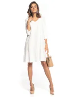 Dámské šaty T350/1 bílá - Tessita Dámské šaty T350/1 bílá - Tessita