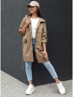 Dámská přechodná bunda parka MODERNS tmavě béžová FashionStreet TY4389