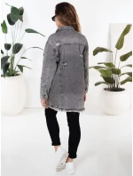 Dámská džínová bunda XENIA šedá FashionStreet TY5131