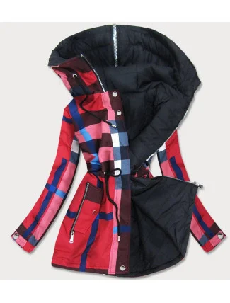 Červeno-černá oboustranná dámská bunda (W653) Červeno-černá oboustranná dámská bunda (W653)