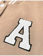 Béžová dámská mikina typu "college" (AMG-57) Béžová dámská mikina typu "college" (AMG-57)