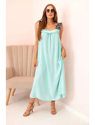 Dámské šaty s ramínky s leopardím potiskem mincovna Dámské šaty s ramínky s leopardím potiskem mincovna