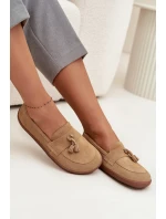 Dámské mokasíny Barefoot 322 Béžová - Zazoo