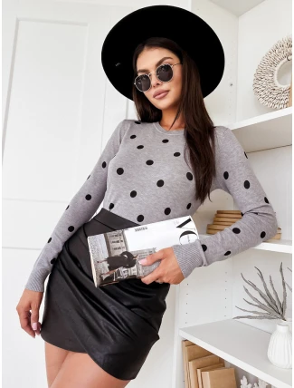 Dámský svetr ATHENA šedý FashionStreet MY2051