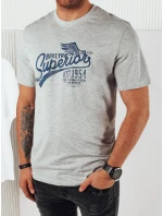 FashionStreet šedé pánské tričko s potiskem RX5365