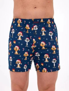 Boxerky Cornette 016/20 Psi Vánoce S-2XL