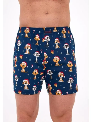 Boxerky Cornette 016/20 Psi Vánoce S-2XL