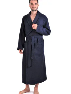 Pánský župan Esbo 2123 tmavě modrá - Vestis