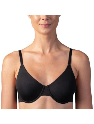 Dámská nevyztužená podprsenka MICROFIBER SOFT CUP BRA - BELLINDA - černá