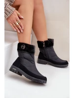 Dámské Módní zateplené sněhule Progress PROGJ-21-13 Černé Dámské Módní zateplené sněhule Progress PROGJ-21-13 Černé