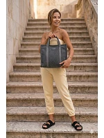 Kabelka na zip typu shopper Big Star RR574072 grafitová