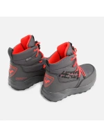 Unisex kotníkové zimní boty Rossi Podium Hero RNLMC09 Tmavě šedá s červenou - Rossignol