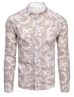 Pánská hnědá košile FashionStreet DX2265