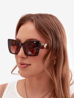 Dámské sluneční brýle kočičí oko hnědé