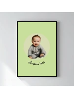 Personalizovaný magický fotoobraz v rámu - 50x70 - výřez fotky na podkladu