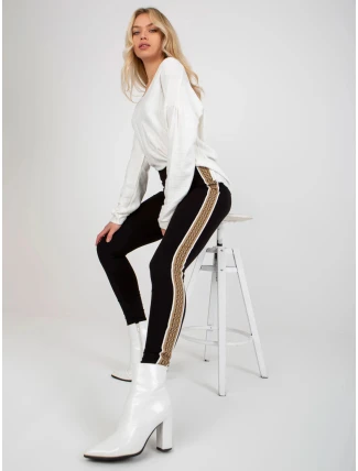 Dámské legíny VI LG 5020.17X Černá S béžovou - FPrice Dámské legíny VI LG 5020.17X Černá S béžovou - FPrice