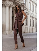 Dámské kalhoty Kiara model 218577 hnědé - LaBalancia