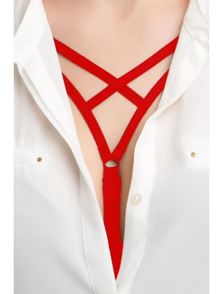 Dámská ramínka Decollete 426 cross red - JULIMEX