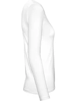 B&C #E150 LSL /women Dámské tričko s dlouhým rukávem 01.006T white