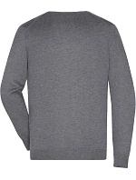 Daiber JN 659 Pánský svetr s výstřihem do V 02.0659 grey heather Daiber JN 659 Pánský svetr s výstřihem do V 02.0659 grey heather