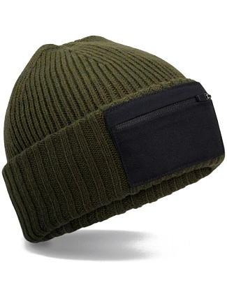 Beechfield B 334R Čepice se zipem Patch 53.334R military green/black Beechfield B 334R Čepice se zipem Patch 53.334R military green/black