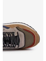 Pánské tenisky Big Star NN174320 s paměťovou pěnou Beige-modré