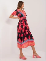 Šaty DHJ SK 11331 5.19 černá a červená