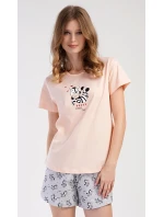 Dámské pyžamo šortky Zebra Dámské pyžamo šortky Zebra