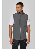 Kariban ProAct PA 323 3-vrstvá softshellová bunda s odep. rukávy 20.P323 marl dark grey Kariban ProAct PA 323 3-vrstvá softshellová bunda s odep. rukávy 20.P323 marl dark grey